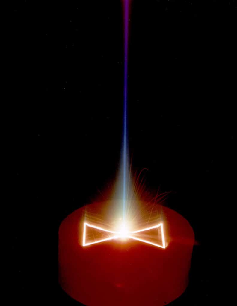 Electron Beam Welding Deflection Pattern on Part