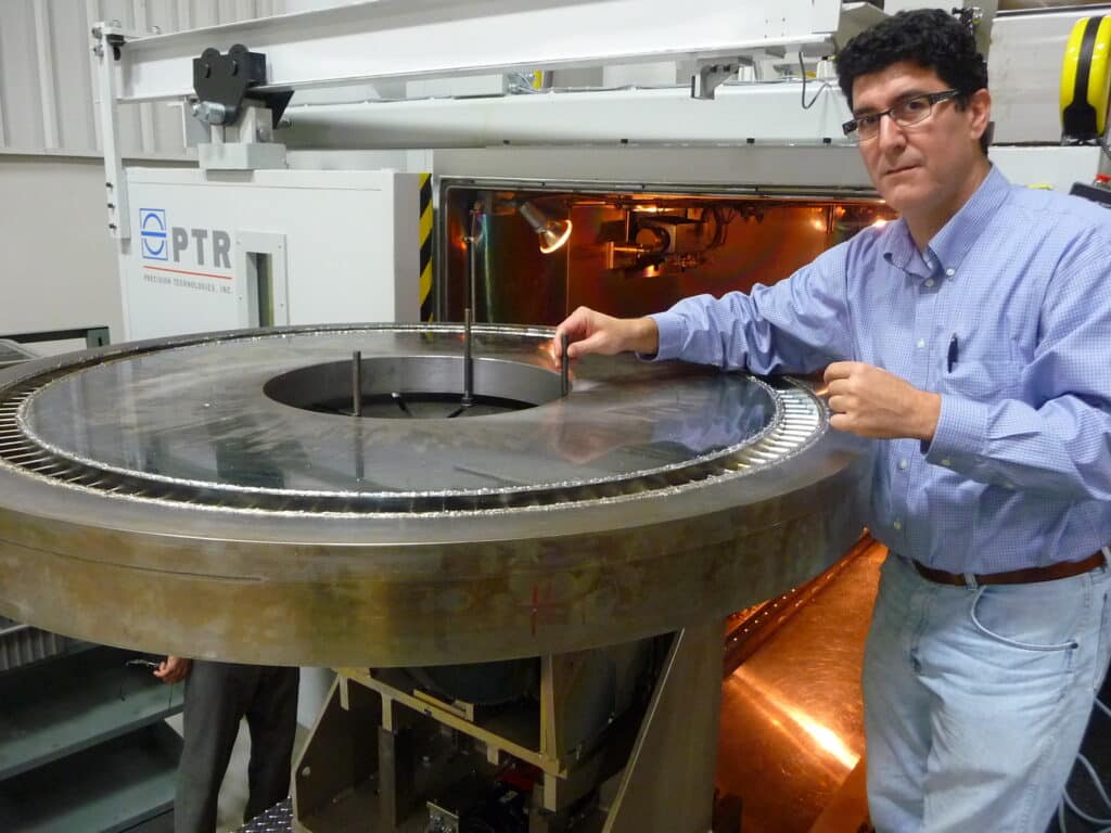 Steam Turbine Diaphragm in front of EB Weld Chamber