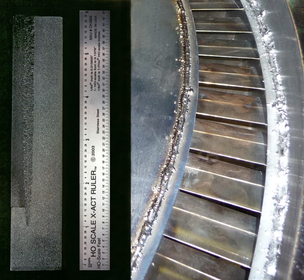 Steam Turbine Diaphragm 6" EB weld depth